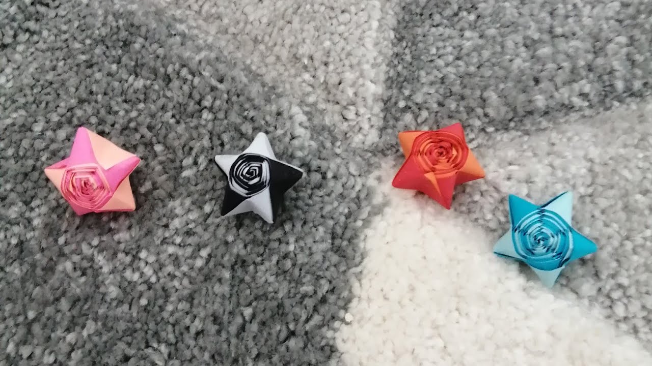 How to make origami straw star