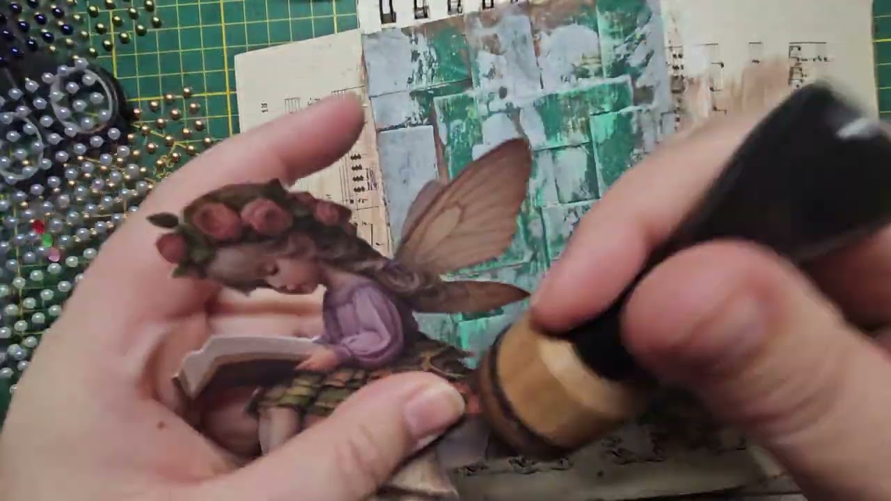mini art journal pagina maken