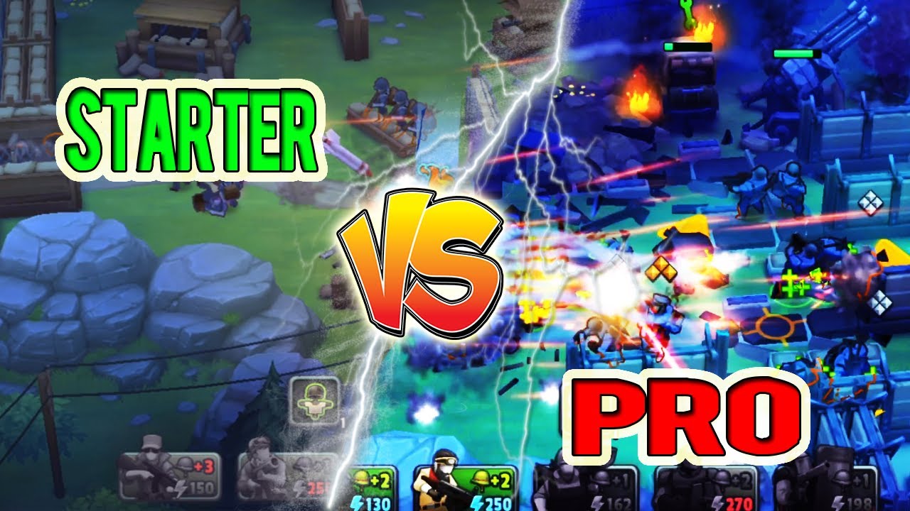 Starter Vs Pro | GUNS UP! Mobile