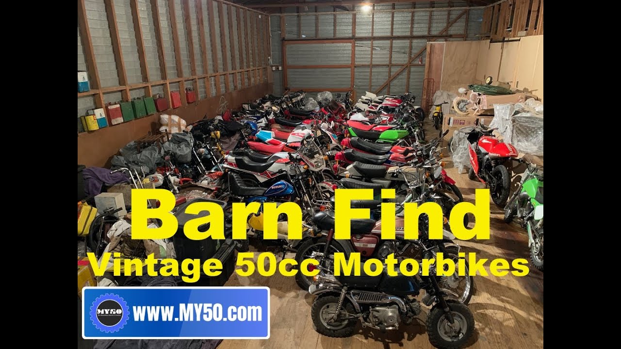 Barn Find - Vintage 50cc Motorbikes