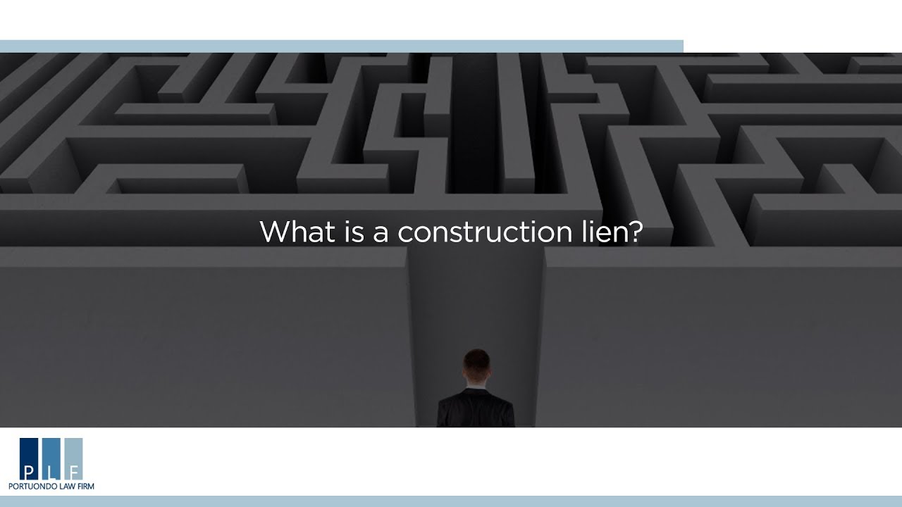 What is a construction lien?