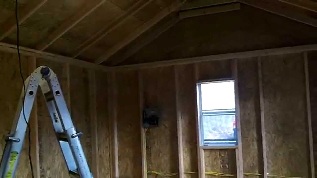 How to build a 12x20 shed Pt 2: Pre interior finish