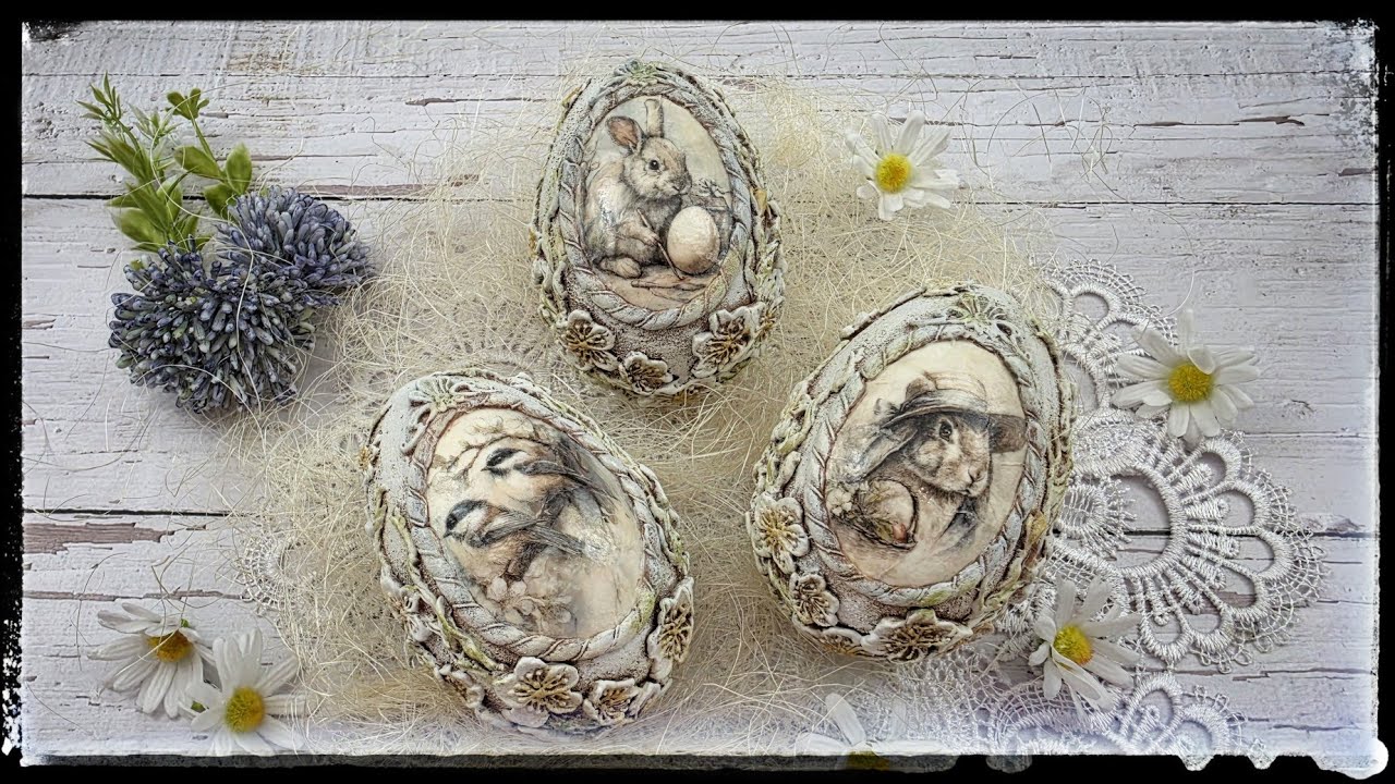 Easter egg 🥚 Decoupage tutorial...