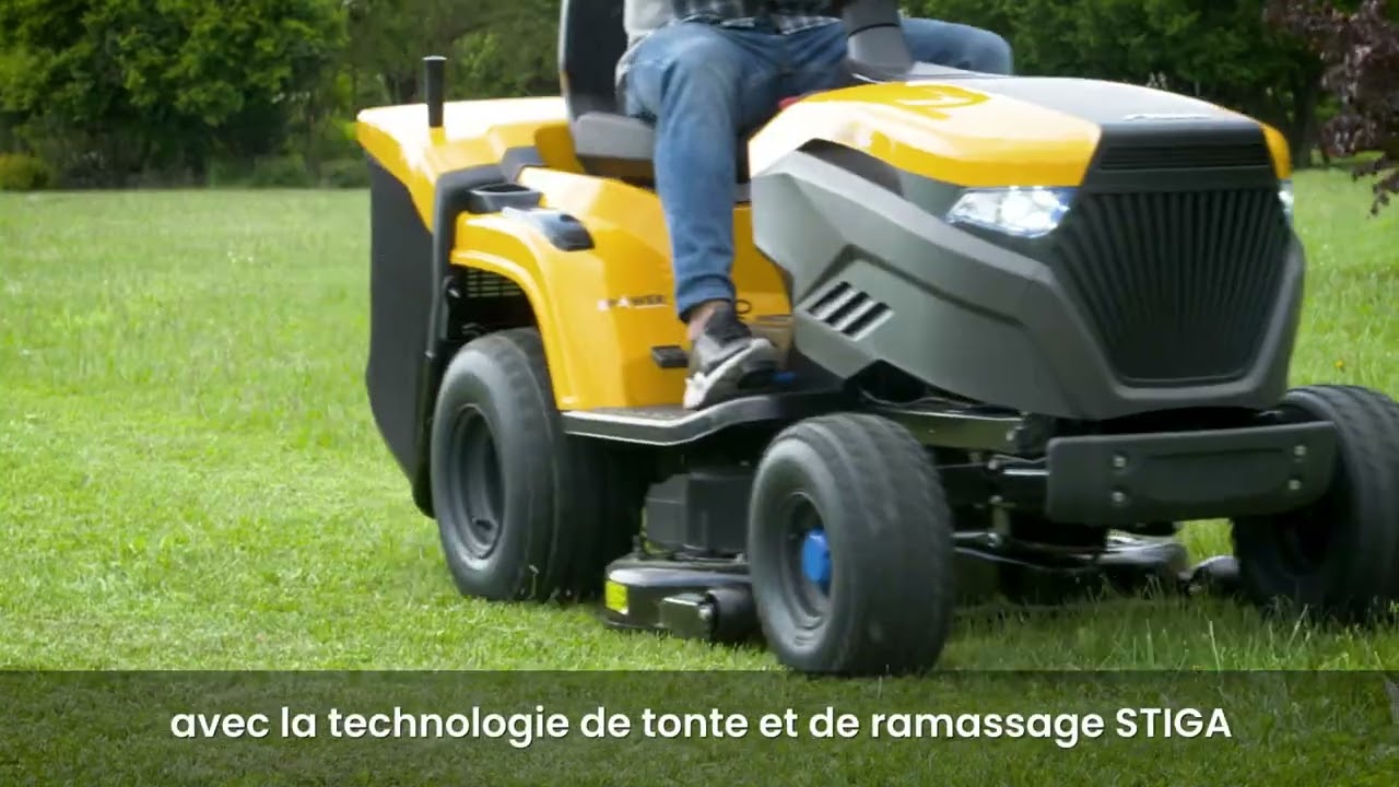 e Ride le premier tracteur de jardin à batterie - 2021 STIGA