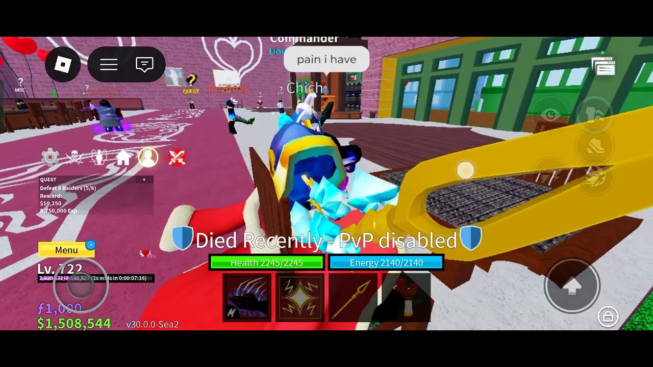 Trying new valentine's update in blox fruits (EP 5)