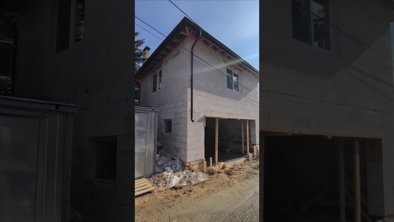 Объект на паузе #гараж #строительство #строительстводома #meceya