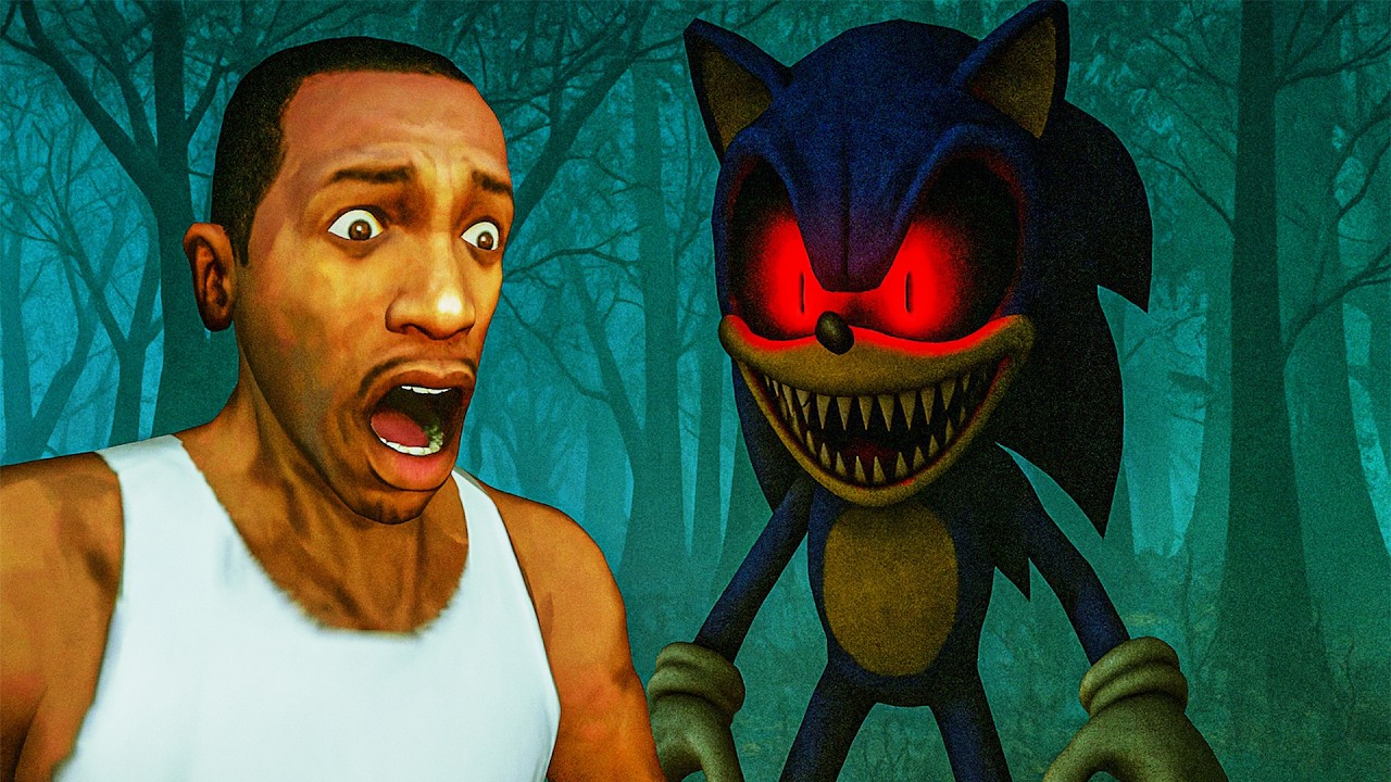 ENCONTRANDO A LENDA DO SONIC.EXE NO GTA SAN ANDREAS (SUSTO)