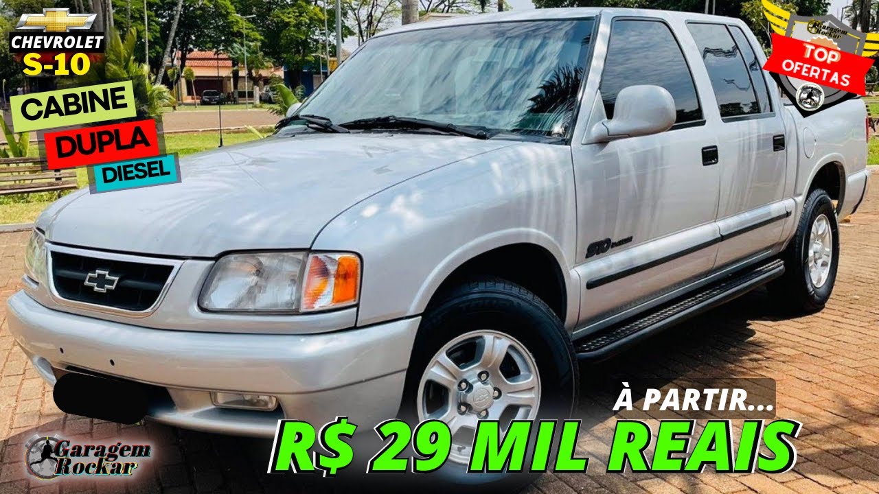 Chevrolet S10 CABINE DUPLA DIESEL a venda [À PARTIR DE 29 MIL!] Top ofertas Rockar! #picapebarata