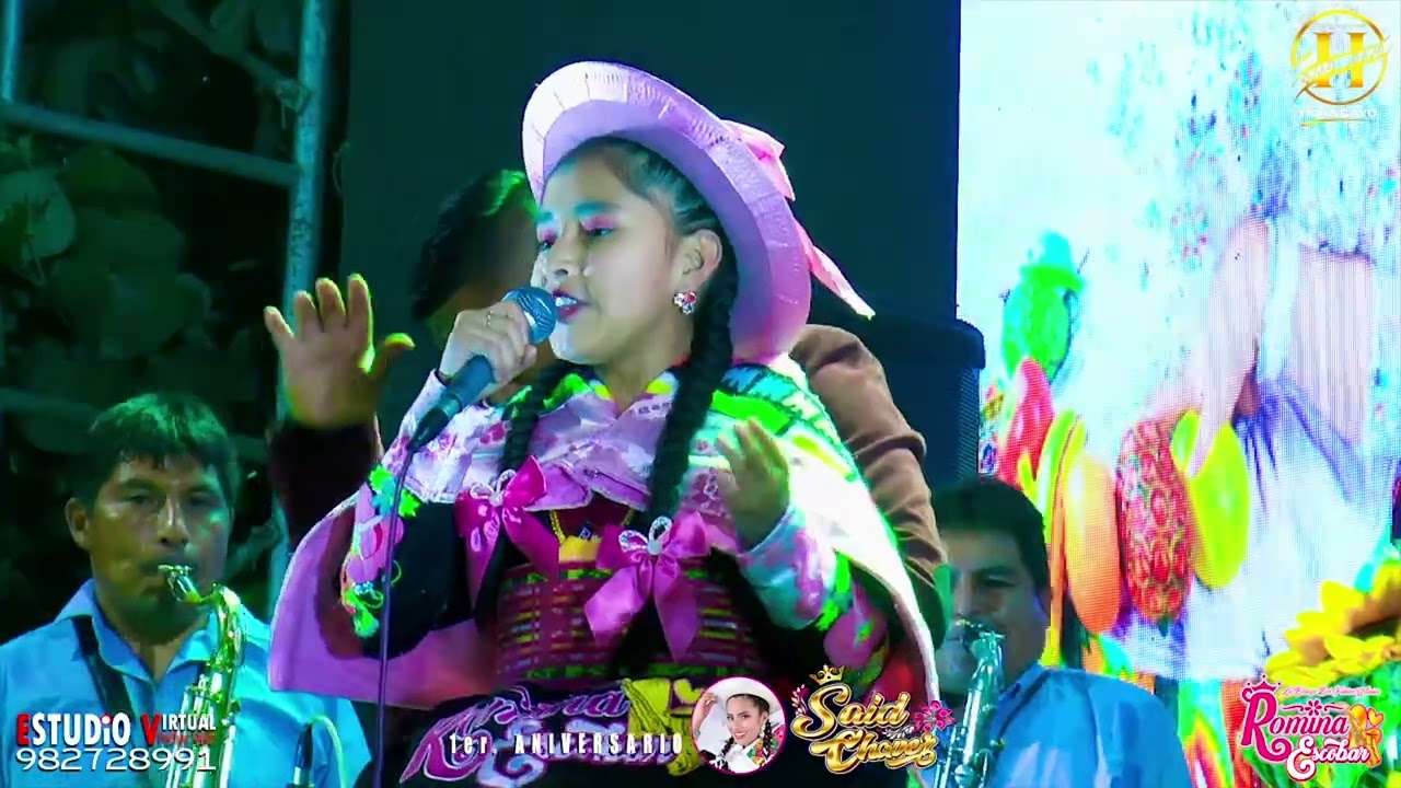 Romina Escobar en el aniversario de Said Chavez