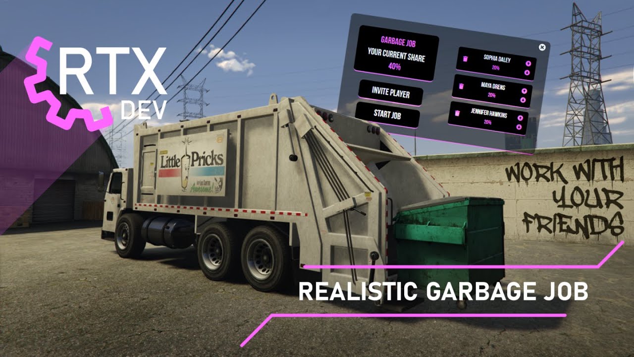 FiveM Script - Realistic Garbage Job (RTX DEV)