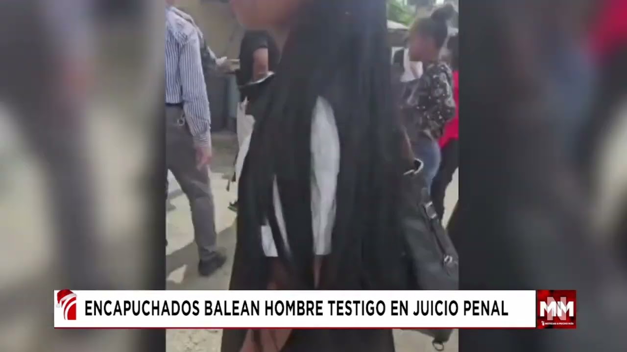 Encapuchados balean hombre testigo en jucio penal