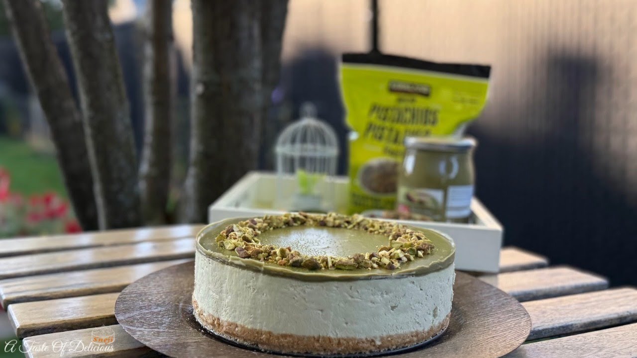 No Bake Pistachio Cheesecake