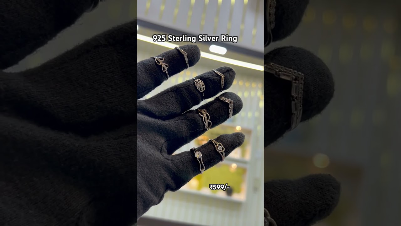925 Silver Ring Platinum Polish For Giris Whatsapp for Order 9824256411 NEW MIRA JEWELLERS