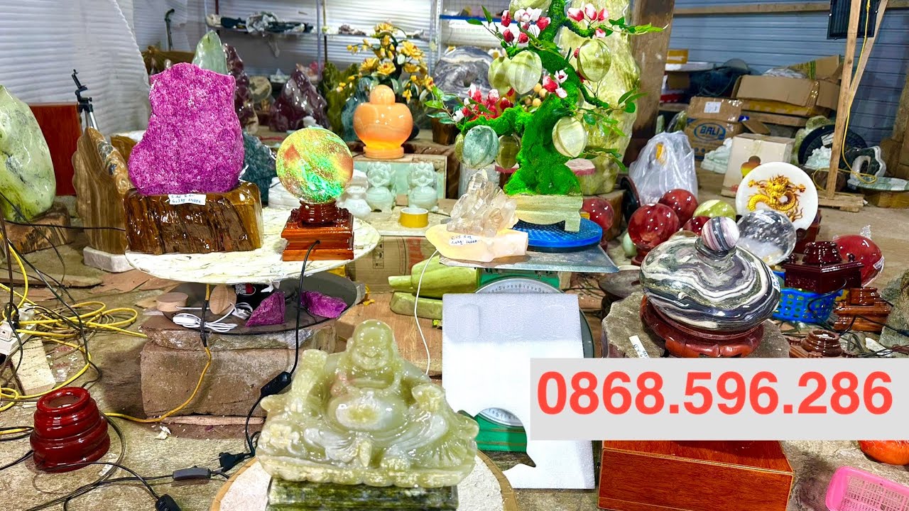 rất nhiều mẫu đá quý tự nhiên hút tài lọc cho gia chủ dt 0868.596.286 ngày 5/3/26