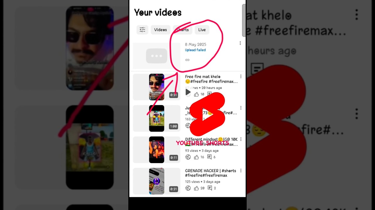 Youtube Video Upload Failed| ProblemSolved#youtube#shorts#upload#fail#shortsfeed