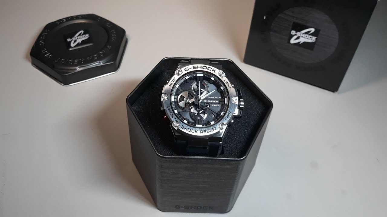 Unbox và review đồng hồ Gshock G-Steel Gst b100