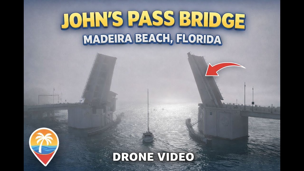 John's Pass Madeira Beach Florida Drone Video