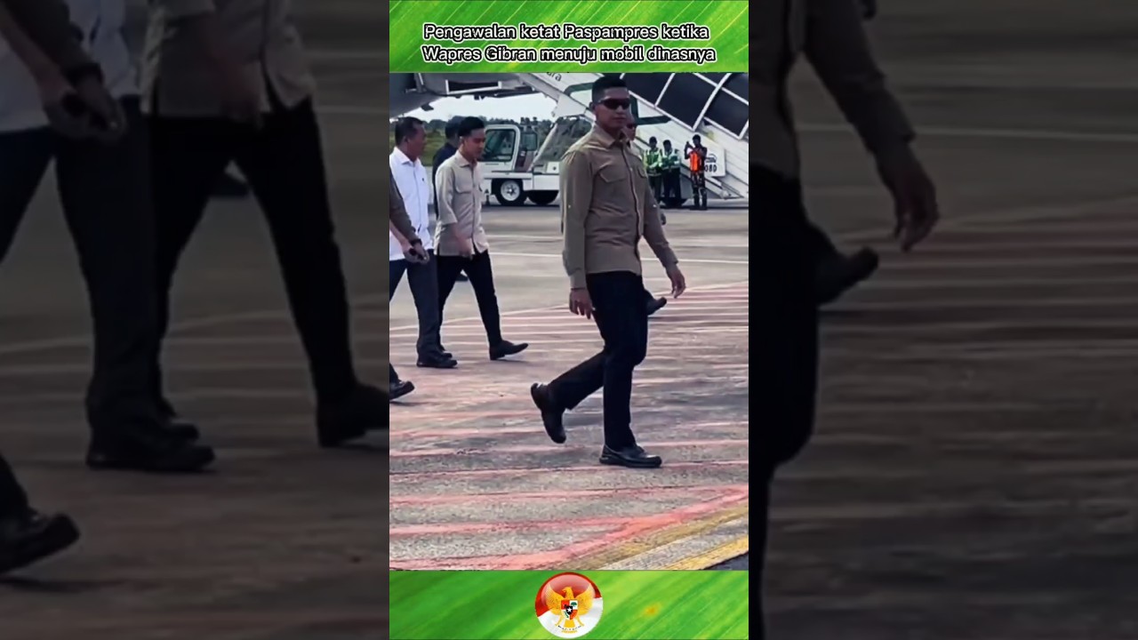 Pengawalan ketat Paspampres ketika Wapres Gibran menuju mobil dinasnya #gibran #paspampres #short