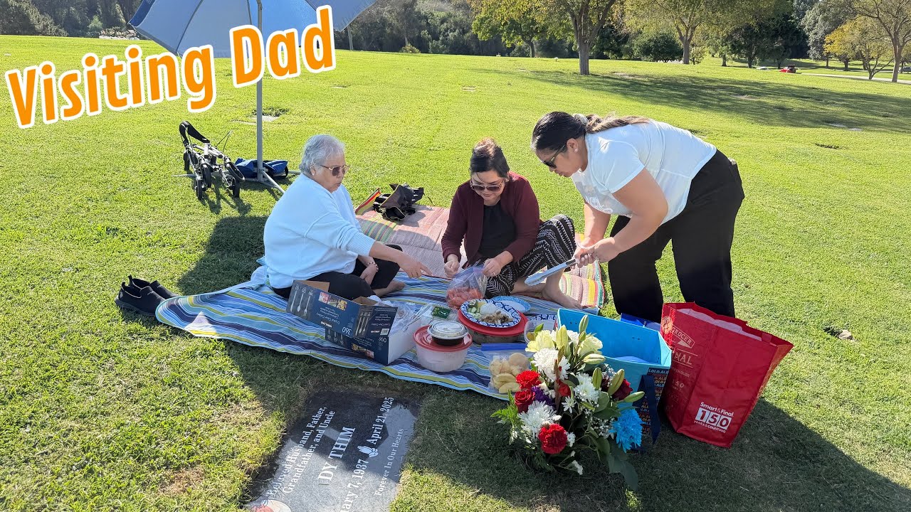 Went by Cerritos Farmer's Market and Visited Daddy Today