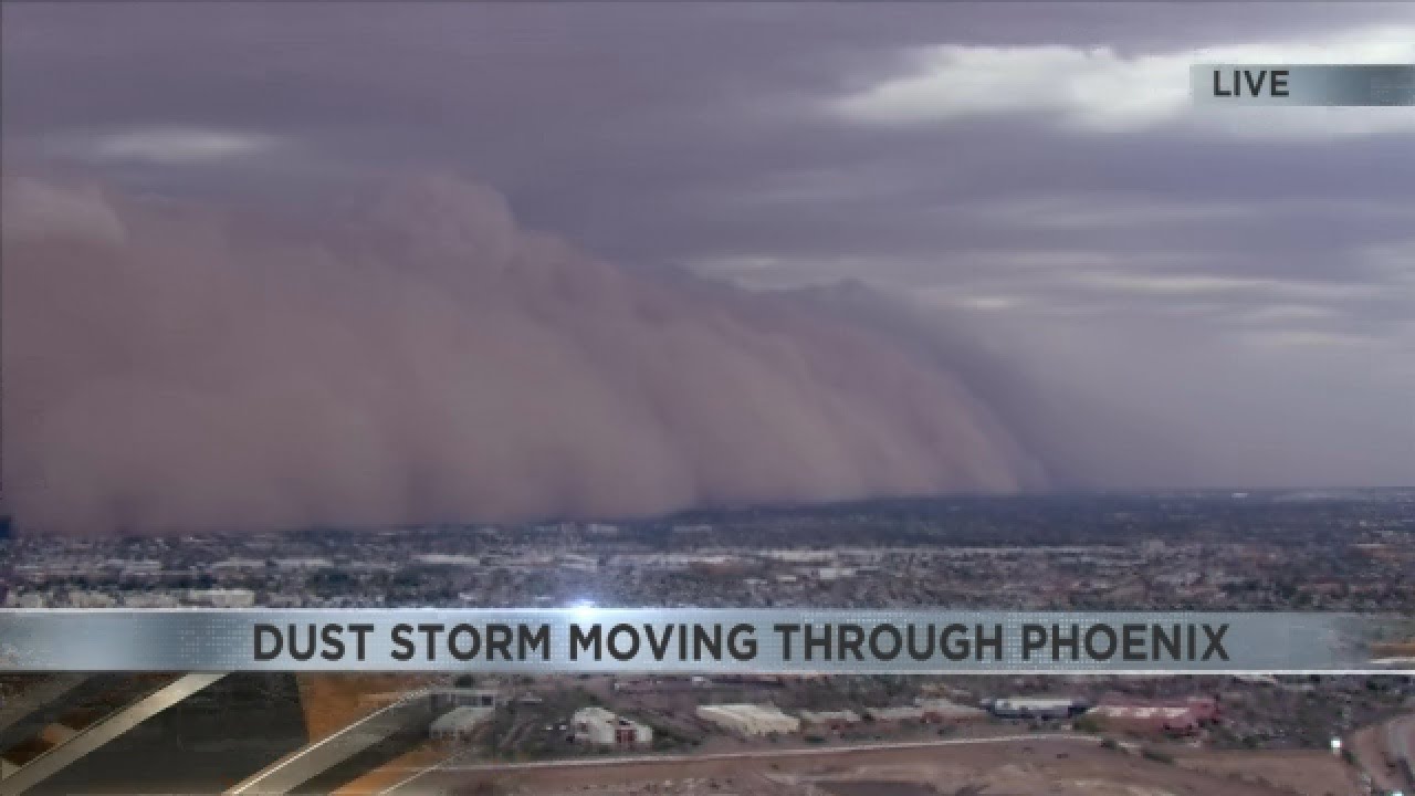 Dust storm moving through Phoenix