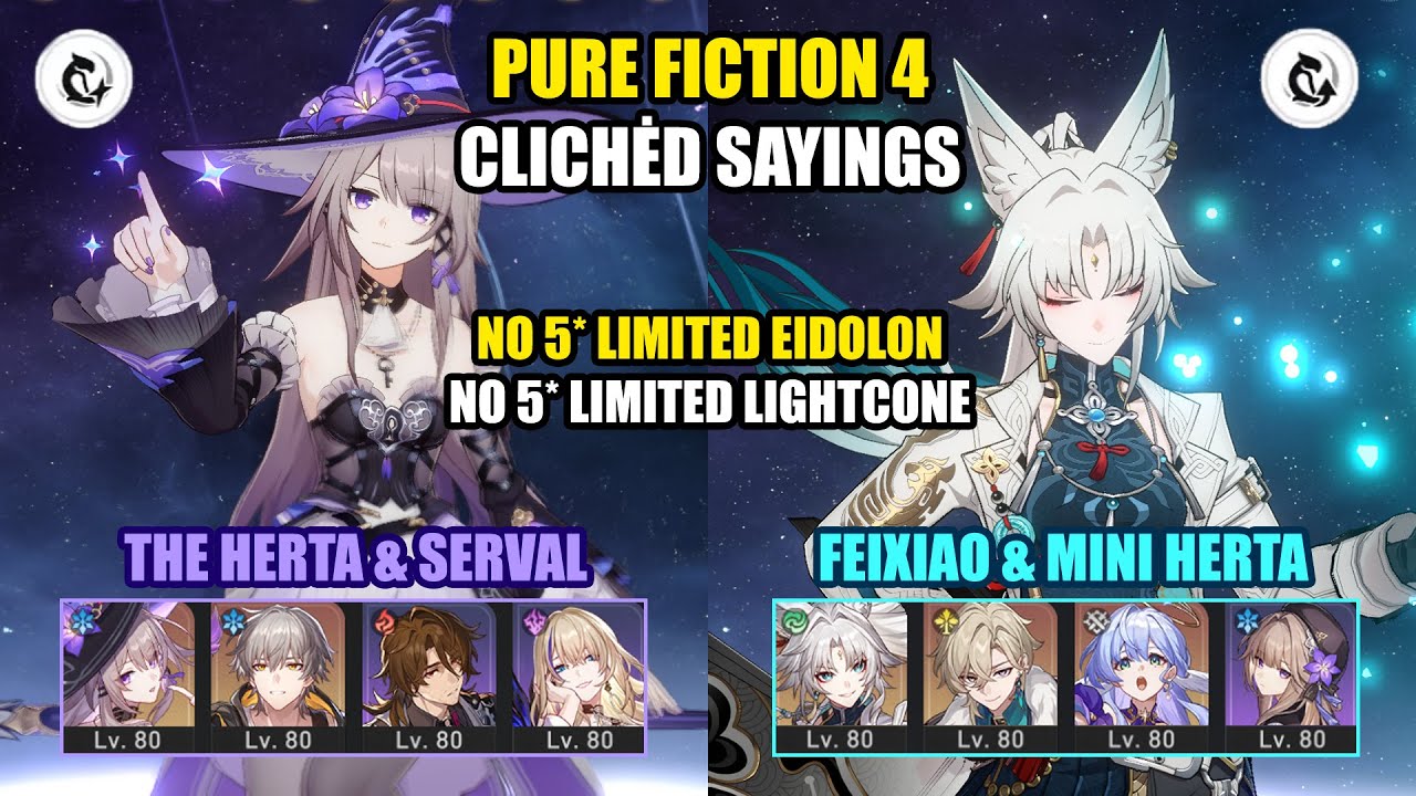 NEW Pure Fiction 3.0 | The Herta Serval & Feixiao Herta FUA | Honkai Star Rail