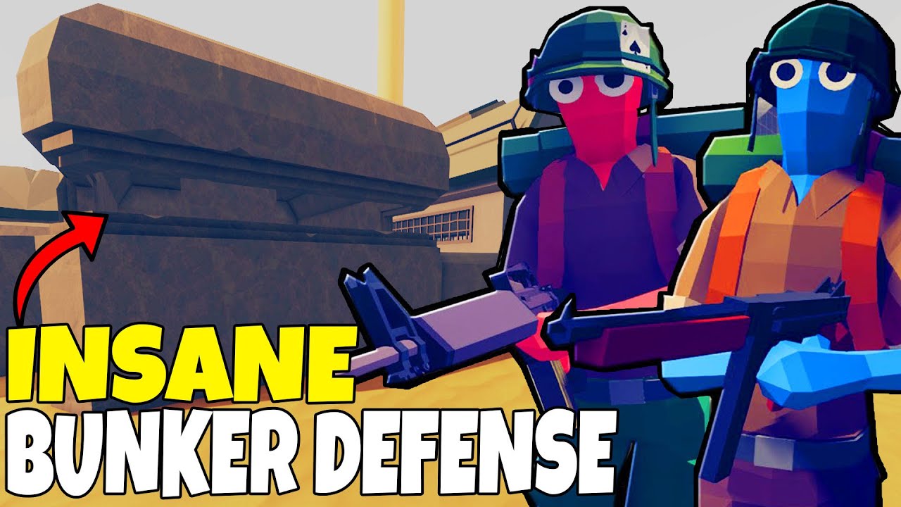 2 ELITE Soldiers Hold the BUNKER DEFENSES! - Totally Accurate Battlegrounds TABG (Funny Moments)