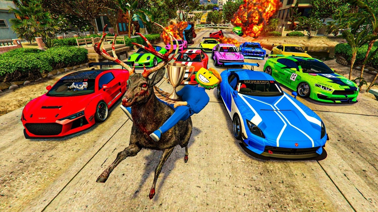 EL ÚLTIMO EXPLOTA CON COCHES ALEATORIOS!! UN ANIMAL!! - GTA 5 ONLINE