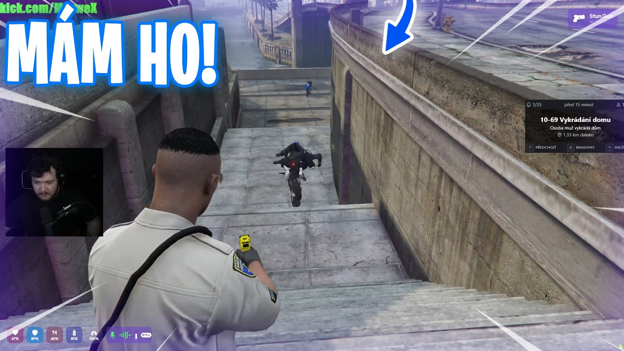 MĚLI DOKONAL&Yacute; PL&Aacute;N &Uacute;TĚKU, NEŽ ZAS&Aacute;HL MŮJ TASER! | COMMUNITY RP
