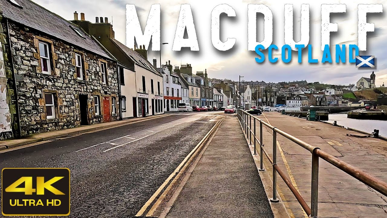 Macduff Scotland Walking Tour 4K 60fps, Jan 2023