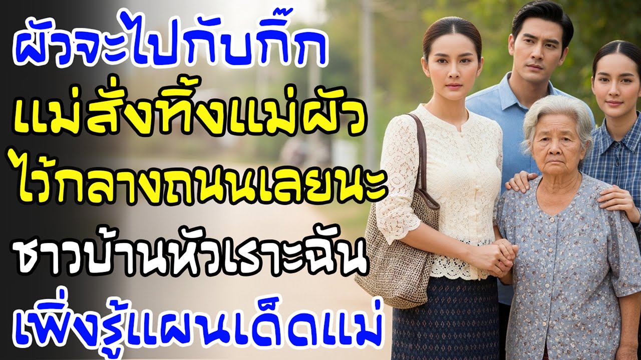 ผัวจะไปเที่ยวกับกิ๊ก แม่บอกให้พาแม่สามีป่วยไปทิ้งข้างถนน ทั้งหมู่บ้านหัวเราะ—ฉันเพิ่งเข้าใจทีหลัง