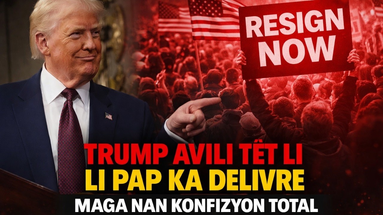 TRUMP PAP KA FINI MANDA L, PÈP AMERIKEN AK GOP PRAL AJI GWO ENKYETID ! 