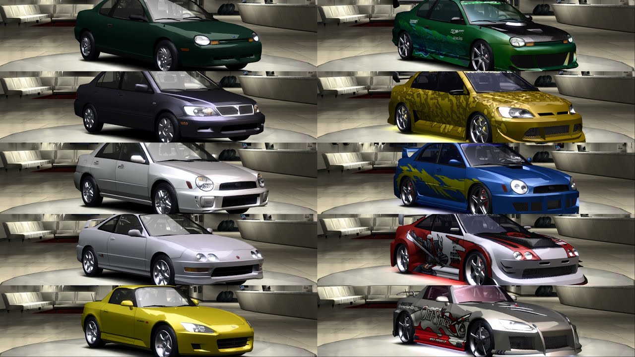 NFS Underground 1 Cars Cut From Underground 2