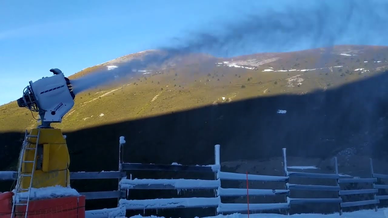 Valdezcaray Producción nieve artificial Technoalpin Baby latemar Snowgun snowmaking gun canyon Lenko