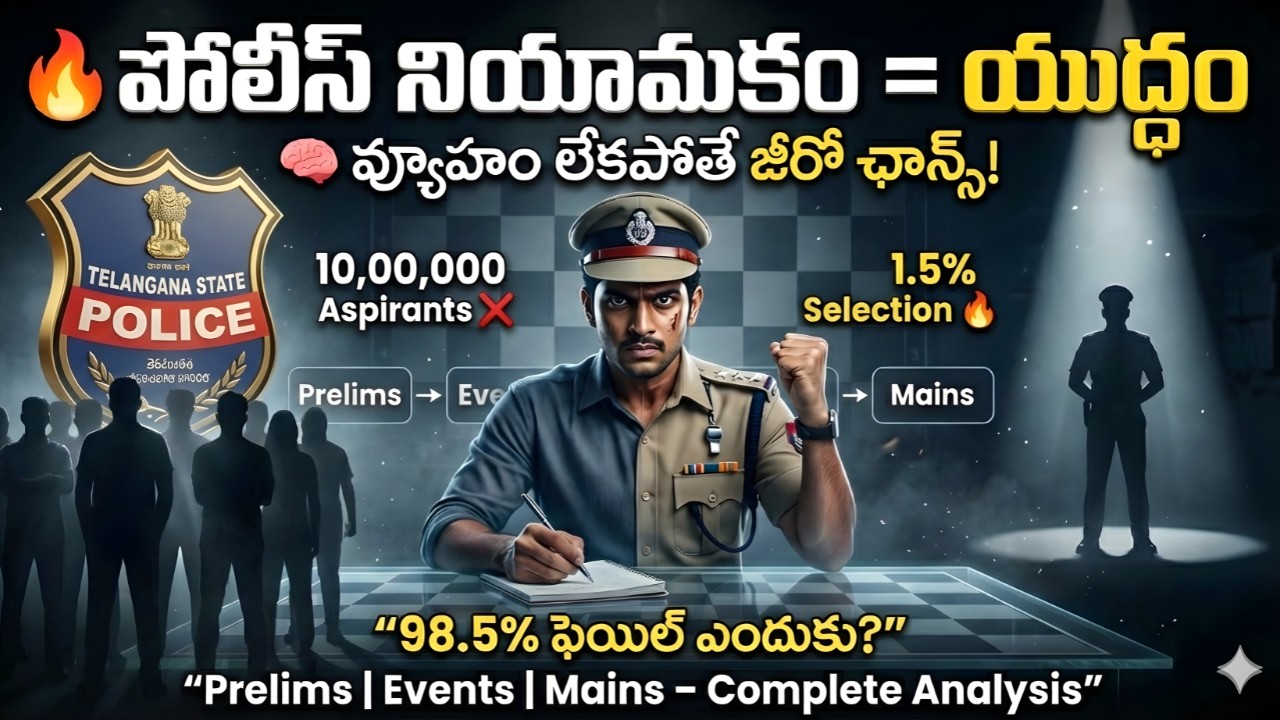 TS Police 2026 లో 98.5% Fail అవ్వడానికి అసలు కారణం ఇదే | Constable & SI Strategy