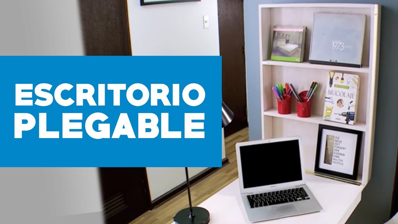 ¿Cómo construir un escritorio plegable?