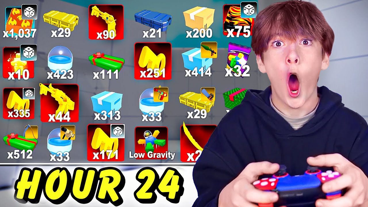 I UPGRADED MY BROTHERS ACCOUNT for 24 hours...(Roblox Rivals)