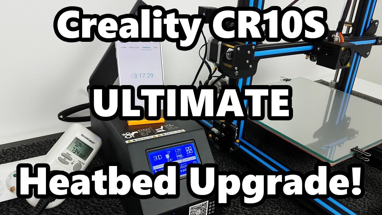 Creality Cr10S — это улучшенная версия нагревательного стола! Установлен нагреватель мощностью 75...