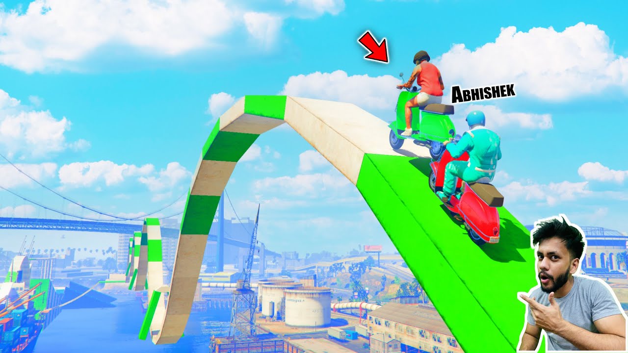 Abhishekkz Vs Scooter Parkour GTA 5