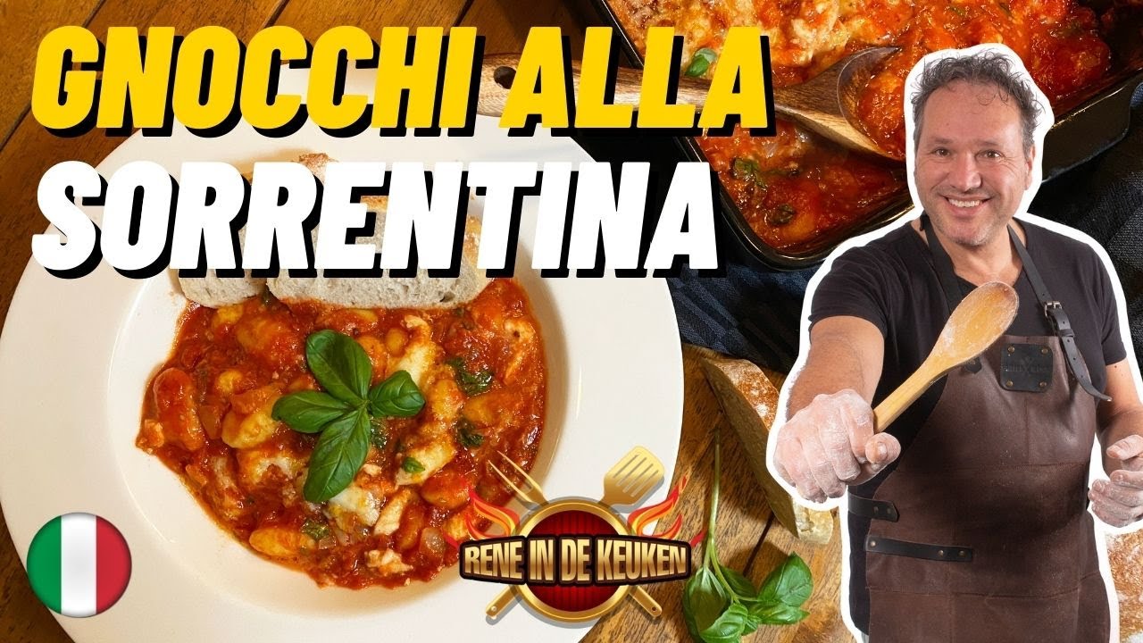 Gnocchi alla Sorrentina. Italiaanse vegetarische ovenschotel.