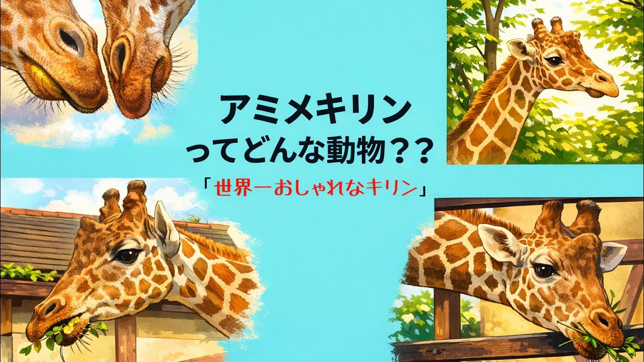 【zoo_note  第６回】　アミメキリンってどんな動物？？　#動物紹介 