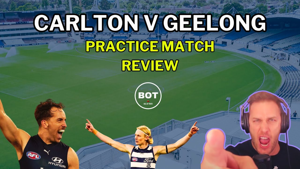 AFL 2026 Pre Season | Carlton V Geelong Review | LIVE