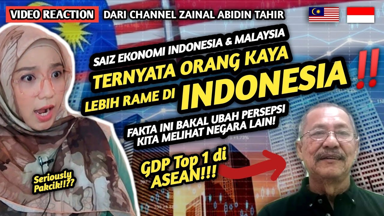 🇲🇾🇮🇩 REACTION SAIZ EKONOMI INDONESIA & MALAYSIA | Ternyata Rame Orang Kaya Di Indonesia‼️