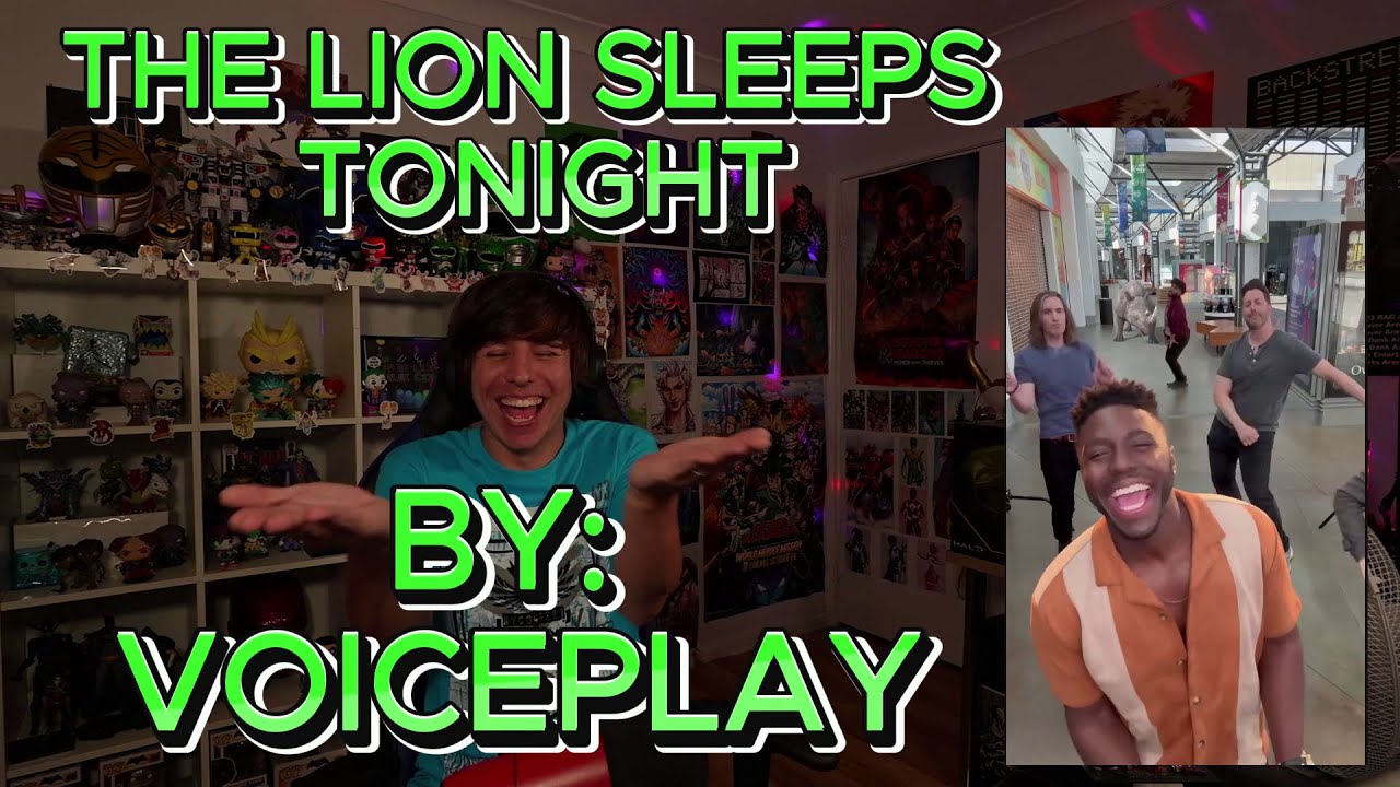 THIS FRIED MY BRAIN IN THE BEST WAY!!!!!!!!!! Blind reaction to Voiceplay - The Lion Sleeps Tonight