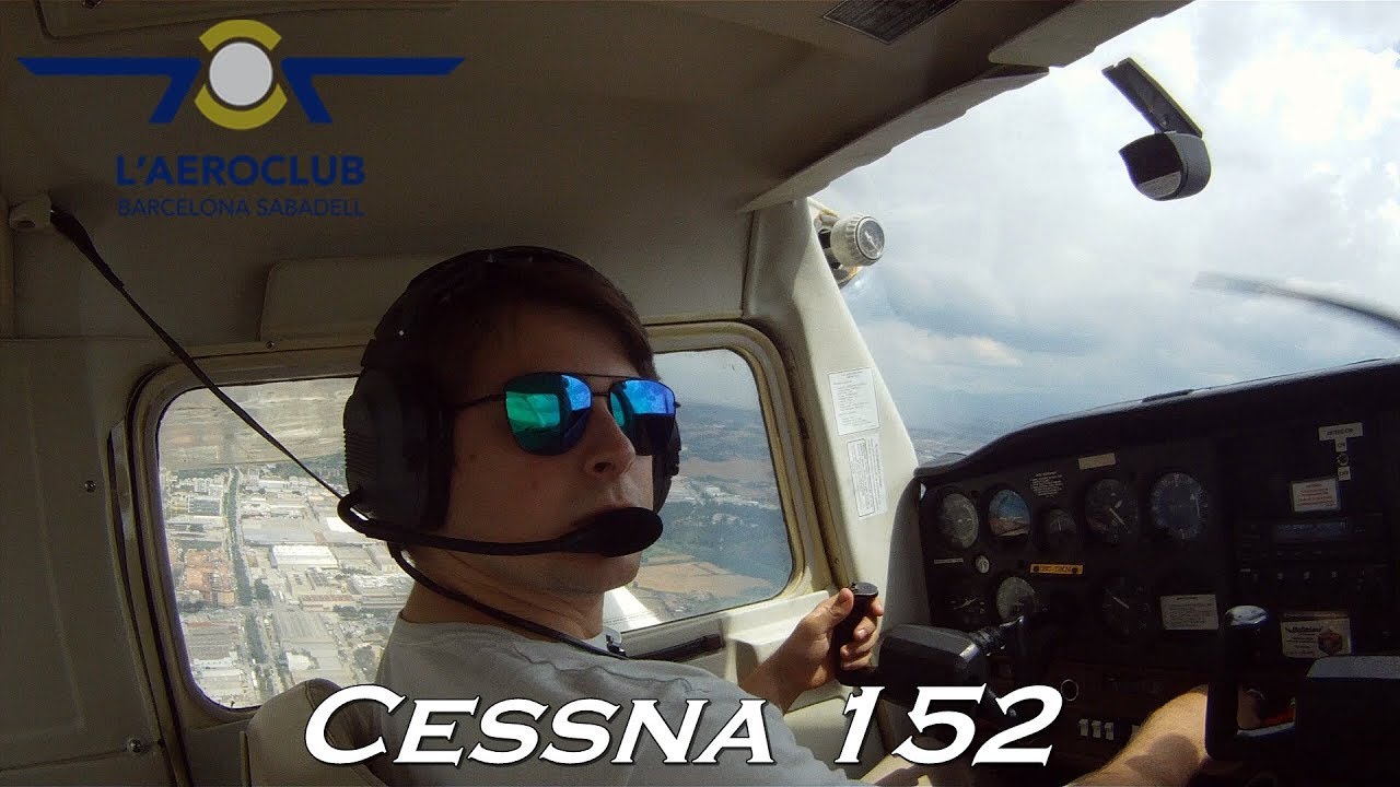 Cessna 152 Sabadell-Sabadell vuelo completo.