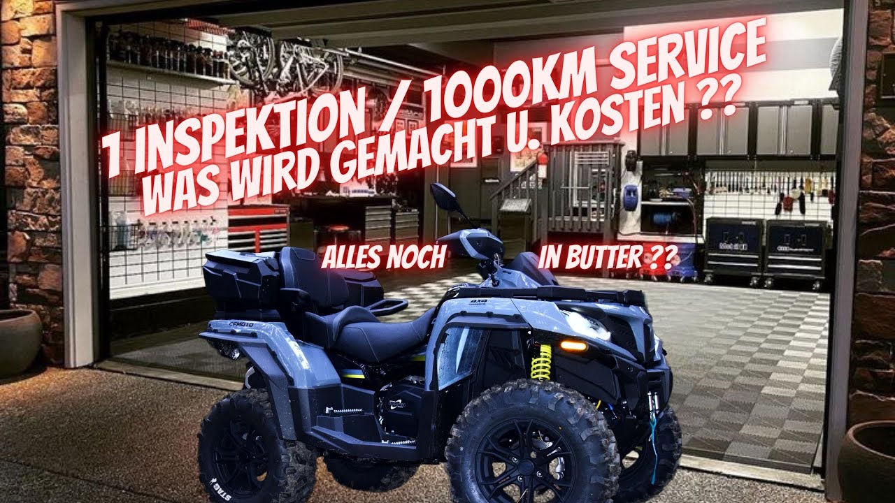 CF Moto Cforce 1000 - 1 Inspektion / 1000km Service ( 2023 deutsch )