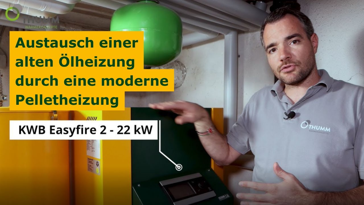 Austausch Ölheizung durch #Pelletheizung: KWB Easyfire 2 | Nachhaltige Heizung im Test