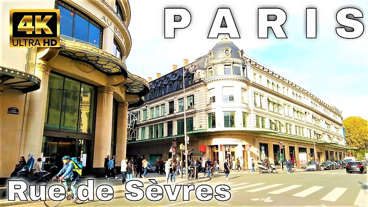 🇫🇷Paris City Walk - Rue de S&egrave;vres - October 2021 Autumn【4K】