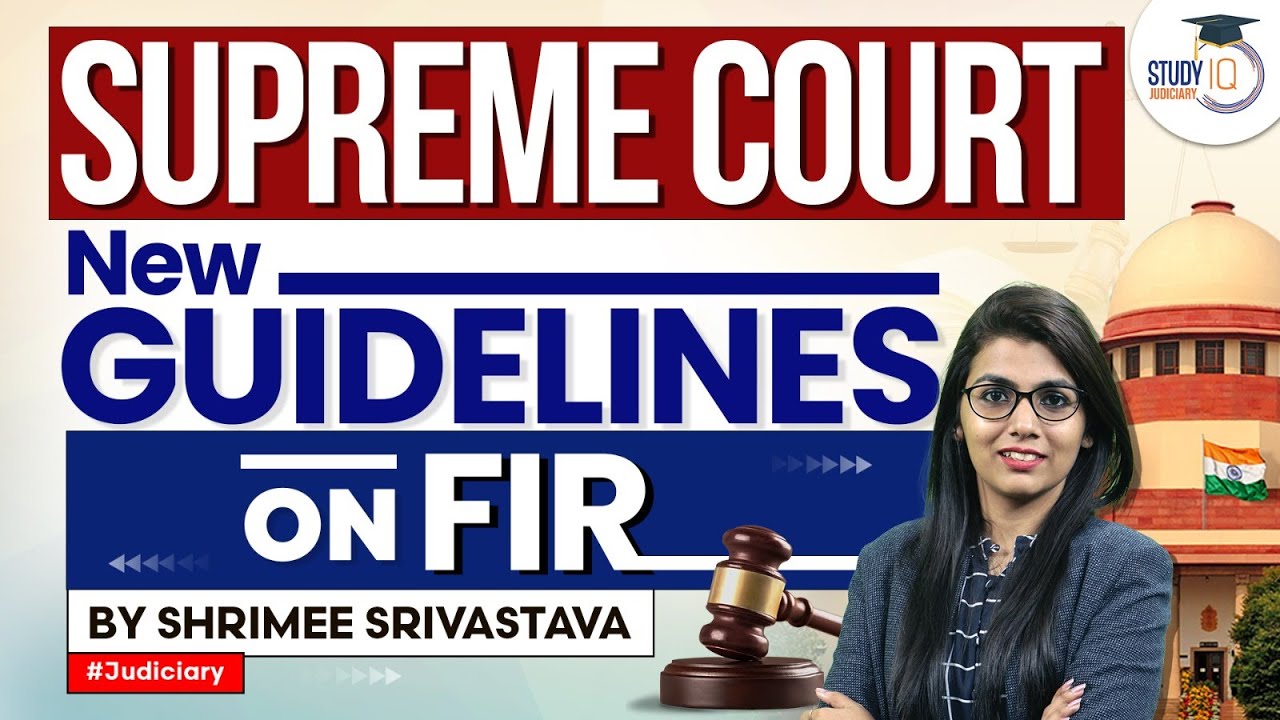 Supreme court judgment on FIR | Section 156(3) CrPC | StudyIQ Judiciary