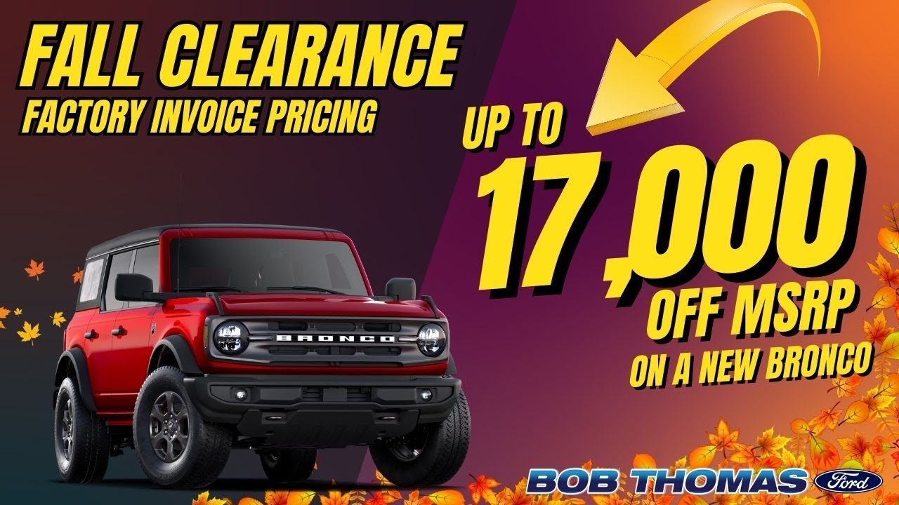 Fort Wayne Ford SUV Clearance | Save Up to $17,000 at Bob Thomas Ford