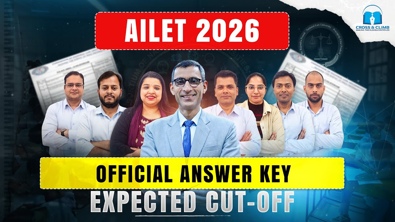 🚨 AILET 2026 Official Answer Key OUT! EXPECTED CUT OFF !Check Now & Calculate Your Scores! 📚